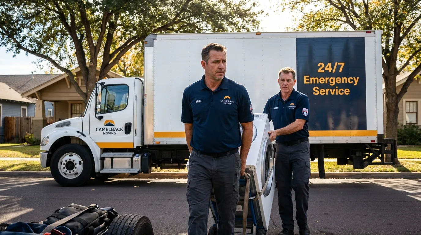 CamelBack Moving crew loading furniture in Wofford Heights, CA